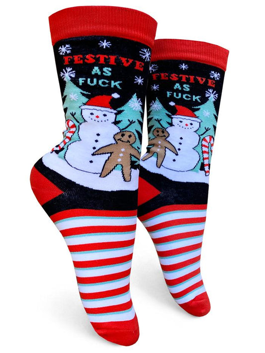 Groovy Things Festive As F*ck Women's Socks