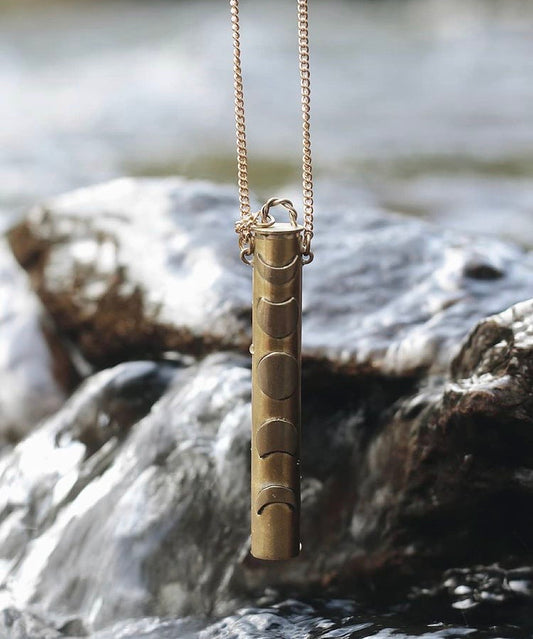 Forged Coast Gold Vessel Necklace Doob Tube. Headshop Vancouver Canada