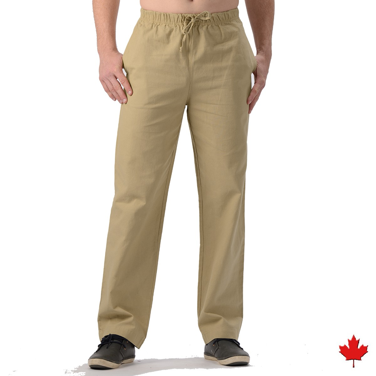 Men's Hemp/Organic Cotton Pants-Natural
