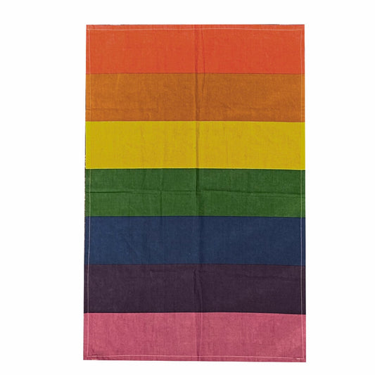 Pride Rainbow Tapestry Flag 24" x 36". One Love Hemp Co. 1449 Kingsway, Vancouver, B.C., Canada