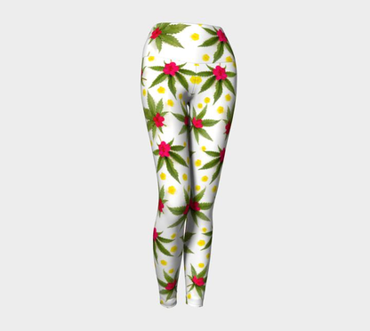 Spring Canna Flower Leggings