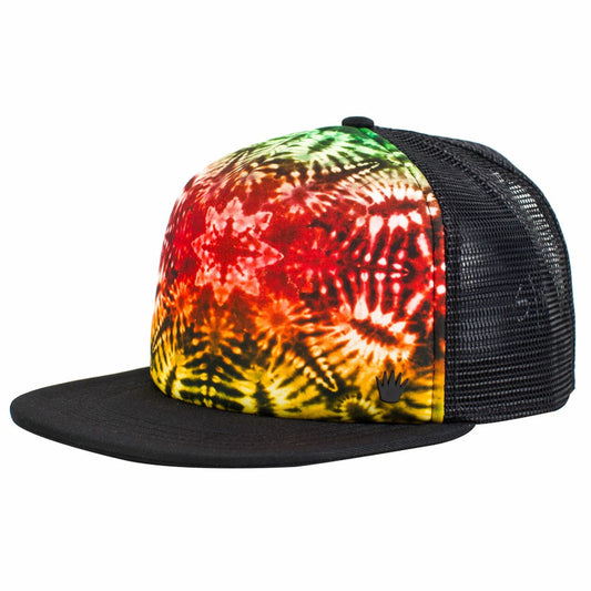 No Bad Ideas Bongo Rasta Coloured Snap Back Hat