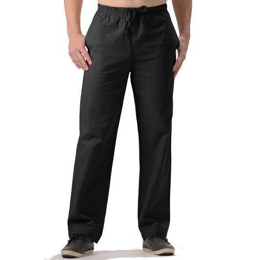 Men's Hemp/Organic Cotton Pants-Black
