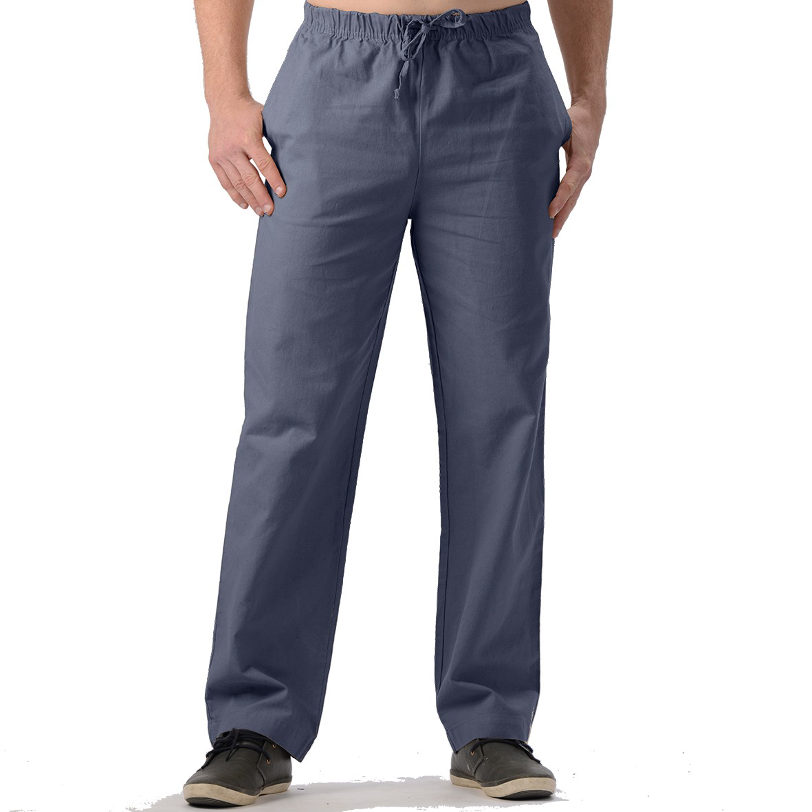 Men's Hemp/Organic Cotton Pants-Blue