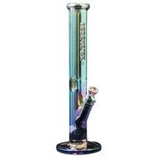 Red Eye Tek 15" Tall Metallic Terminator Finish Hex Straight Tube W/Embossed Logo