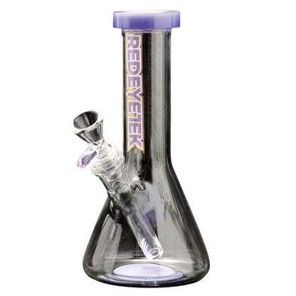 Red Eye Tek 8" Tall Splash Beaker Tube W/Flat Mouthpiece