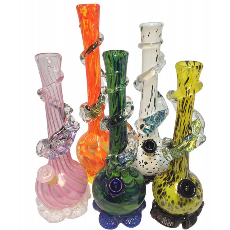 Noble Glass Large Water Pipe with  Dichro