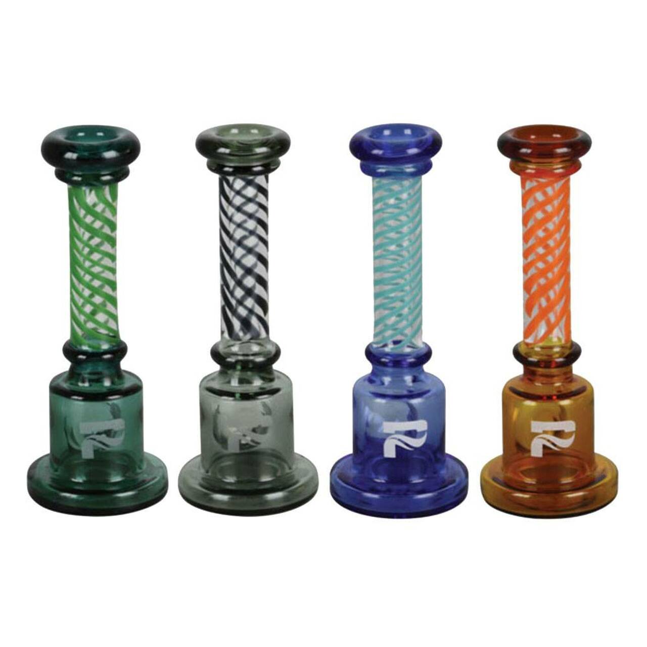 4 different coloured stand up chillums from Pulsar