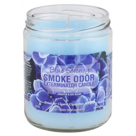Blue Serenity Smoke Odor Candle. Headshop Vancouver Canada