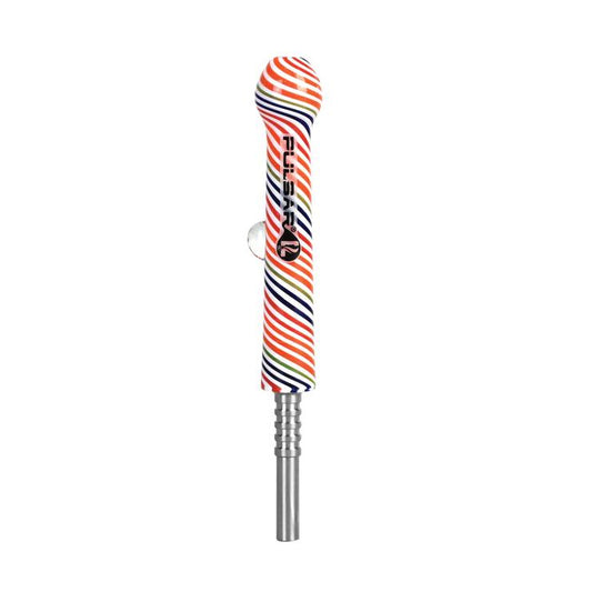 Pulsar Glass Dab Straw with Titanium Tip