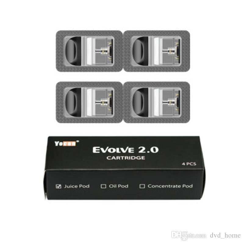 Set of 4 Yocan 2.0 Replacement Pods in Packaging with Black Box